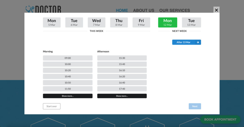 new date picker